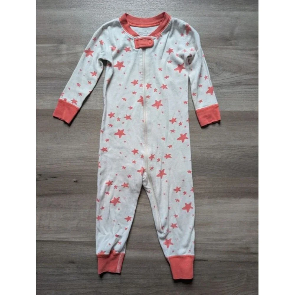 Hanna Andersson Star Footless Romper Playsuit, 2T (U1)